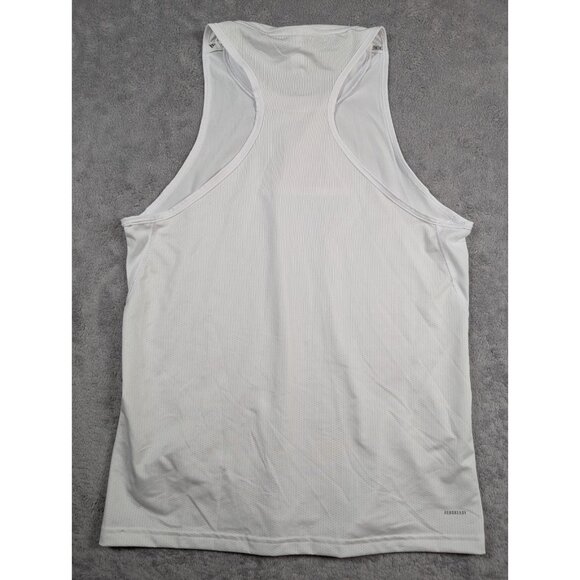 Adidas Aeroready Women Tank Top Size Small White Training Performance Activewear - Picture 8 of 9